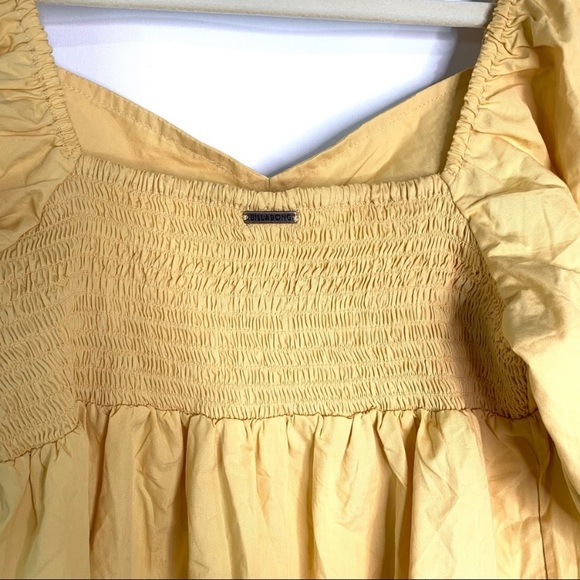 Billabong | Yellow Puff Sleeve Dress - Picture 2 of 8